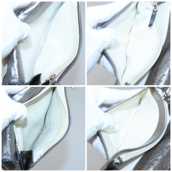 CHANEL 2.55 Matelasse Long Wallet Leather Silver CC - Picture 15 of 16